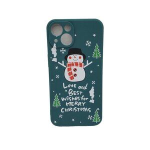 iphone 13 Snowman Love Green Phone Case